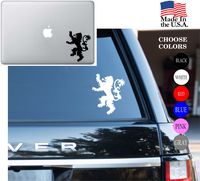 Game Of Thrones House Of Lannister Series HBO Vinyl Decal Sticker - Car Window, Laptop Skin, Wall, Mac (5.5" inches, White)