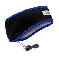 CozyPhones Sleep Headphones & Travel Bag, Lycra Cool Mesh Lining and Ultra Thin Speakers. Perfect for Sleeping, Sports, Air Travel, Meditation and Relaxation - Blue