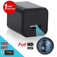 Hidden Spy Camera Charger - Night Vision Mini Nanny Cam - Motion Detection Sensor Security Surveillance - Portable Video Camara for Home, Office, Pets and Travels