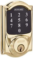 Schlage Lock Company BE468CAM605 Connect Camelot Touchscreen Deadbolt, Bright Brass