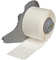 Brady M71FT-1-425 1.18" Width x 0.788" Height White Color B-425 Permanent Polypropylene Flag With Matte Finish For BMP71 Label Printer (250 Per Roll)