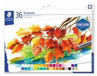 Staedtler Karat Studio Quality Oil Pastels Set of 36 Color-Intensive Colors in Heavy-Duty Cardboard Storage Case (2420C36)