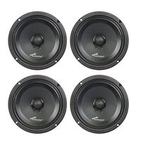 (4) AUDIOPIPE APMB-8SB-C 8" TWO PAIR FULL RANGE CAR AUDIO DJ SEALED BACK MID