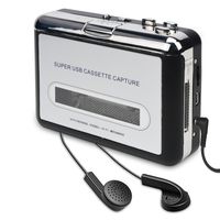 DIGITNOW Cassette Player-Cassette Tape to MP3 CD Converter Via USB,Portable Cassette Tape Converter Captures MP3 Audio Music,Convert Walkman Tape Cassette to MP3 Format, Compatible with Laptop and PC