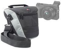DURAGADGET Black & Grey Premium Quality Protective Carry Case - Suitable for use with Panasonic Lumix DMC-GX7 | DMC-GX7CEB-S | Lumix DMC-GF5 | Lumix DMC-GF3 | Lumix DMC-G10 | DMC-G5 | FZ200 & Lumix G1