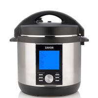 Zavor LUX LCD 4 Quart Programmable Electric Multi-Cooker: Pressure Cooker, Slow Cooker, Rice Cooker, Yogurt Maker, Steamer and more - Stainless Steel (ZSELL01)