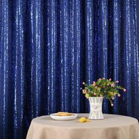 Dark Blue PartyDelight Sequin Backdrop, Photography, 20Ft x 10Ft