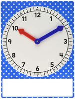 Teacher Created Resources Magnetic Foam Geared Clock, Large (20710)