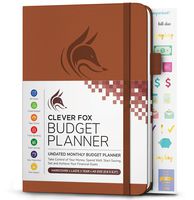 Clever Fox Budget Planner - Expense Tracker Notebook. Monthly Budgeting Journal, Finance Planner & Accounts Book to Take Control of Your Money. Undated - Start Anytime. A5 Size Brown Hardcover