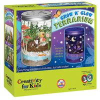 Creativity For Kids Grow 'N Glow Terrarium Science Kits for Kids - Create Your Own Mini Ecosystem, Educational Toys