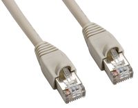 Amphenol MP-54RJ45SNNE-015 Cat5e FTP Patch Cable, Shielded, RJ45, 350 MHz, 15', Beige
