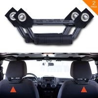 GPCA Headrest Grab Handles LITE Universal for Truck, Sports Car, Jeep, Easy Headrest Pole Mount for 4X4 Off-Road Backseat Passengers. GP Back Grip. Patent Pending. (Black)