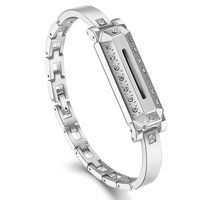 Caramote Compatible for Fitbit Flex 2 Bands, Adjustable Classic Sport Fitness Watch Strap Replacement Accessories Bands Compatible for Fitbit Flex 2/Flex 2 Band, Silver (No Tracker)