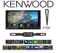 Kenwood Excelon DDX9906XR 6.8" DVD Receiver with a License Plate Style Backup Camera Bundle with Sound of Tri-State Lanyard