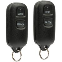 Key Fob Keyless Entry Remote fits Toyota Camry Celica Corolla Echo Matrix Sienna Solara (GQ43VT14T 2-Btn w/Panic), Set of 2