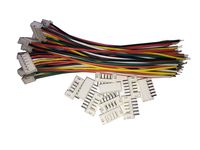 10 Sets JST PH 2.0MM 6 Pin Female Single Connector with Flat Wires 100MM 1007 26AWG