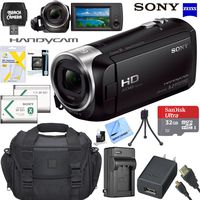 Sony HDRCX405 HD Video Recording Handycam Camcorder Bundle with 32GB Micro SD Memory Card Mini Tripod Travel Case Spare Battery Charger HDMI Cable and More