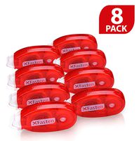 XFasten Double Sided Adhesive Scrapbook Runner Tape Roller, 0.3-inch by 360-Inch, 8-Pack, Permanent Adhesive Dots Roller Applicator, Acid-Free and Archival Safe Scrapbooking Tape