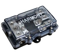 Harmony Audio HA-MIDIFD3 Car Stereo 3-Way Mini ANL MIDI Fused Distribution Block (3) 4GA in - (3) 8GA Out