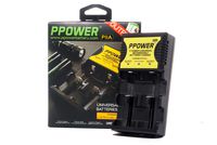 Ppower II Intelligent Universal Rechargeable Batteries Charger for 3.7V Li-Ion, Ni-Mh, Ni-Cd, etc(PIIA) P-POWER
