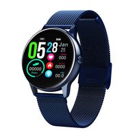 Festnight DT88 Smart Watch Bracelet Heart Rate Fitness Blood Pressure Blood Oxygen Monitoring Full Touch Screen Waterproof Multiple Sports Mode Smart Watch Milan Mesh Steel Band Bracelet