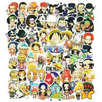 One Piece Anime Stickers for Laptop Phone Computer Cars Water Bottle Skateboard Luggage 60pcs