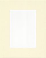 Pack of 5 8x10 Spice Ivory Picture Mats with White Core for 5x7 Pictures