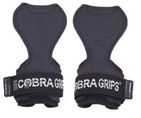 Cobra Grips PRO Weight Lifting Gloves Heavy Duty Straps Alternative Power Lifting Hooks Best for Deadlifts Adjustable Neoprene Padded Wrist Wraps Support Bodybuilding (PRO Black Sway Leather)