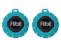 RibitTM Light Blue Waterproof Bluetooth Speakers - IPX7 Outdoor Wireless Speakers - Best Bluetooth Speakers for Pool and Shower - Floating Stereo Speaker Pair (Light Blue)