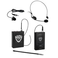 Nady 351 VR HM3 Professional Wireless DSLR Camera/Video Camcorder - Headmic + Lapel/Lavalier Portable Microphone System - 2 Microphone Bundle (HM-3 & LM-14)