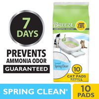 Purina Tidy Cats Cat Pads, BREEZE Spring Clean Fragranced Refill Pack - (6) 10 ct. Pouches