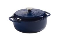 Lodge EC6D32 Enameled Dutch Oven, 6 Qt, Indigo