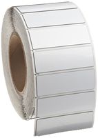 Brady THTEP-176-593-.5 3" Width x 1" Height, B-593 Adhesive-Taped Polyester, Gloss Finish White Thermal Transfer Printer Raised Panel Label (500 per Roll)