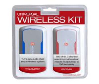 X Rocker Universal Wireless Retrofit System - Turns Any Audio Chair into a Wireless System, includes Transmitter + Receiver, Ace Bayou -  Blue, Red, Gray, 51279
