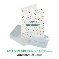 Amazon Premium Greeting Cards with Anytime Gift Cards, Pack of 3 (Birthday Sprinkles Design)