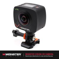Monster Vision Virtual Reality Camera [VR Goggle, Facebook 360, YouTube 360 Compatible] Includes Dual Lenses and Wireless Uploading [CAMVR-0360-A]