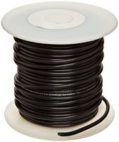 UL1015 Commercial Copper Wire, Bright, Black, 18 AWG, 0.0403" Diameter, 100' Length (Pack of 1)