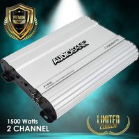 Audiobank 2 Channels 1500 WATTS Bridgedable Car Audio Stereo Amplifier P1502