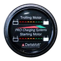 Dual Pro Dual Battery Fuel Gauge 12V Trolling 12V Starting
