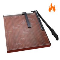 Paper Trimmer A3 Paper Cutter Heavy Duty Photo Guillotine Craft Machine 12 inch Cut Length/A3-Red/18.9" x 15.0"