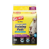 Glad for Pets JUMBO-SIZE Charcoal Puppy Pads | Black Training Pads That ABSORB & Neutralize Urine Instantly | New & Improved Quality, 30 Count