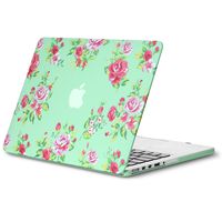 Kuzy - Vintage Flowers Rubberized Hard Case for Older MacBook Pro 15.4 inch with Retina Display A1398 15 inch Plastic Shell Cover - Vintage Flowers Mint