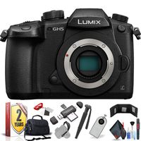 Panasonic Lumix DC-GH5 Mirrorless Micro Four Thirds Digital Camera (Body Only) with Extra Accessory Bundle