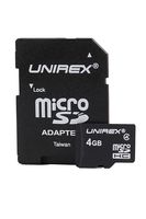 Unirex Micro SD Card with SD Adapter (MSD-042)