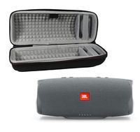 JBL Charge 4 Waterproof Wireless Bluetooth Speaker Bundle with Portable Hard Case - Gray