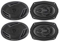 (4) Rockville RV69.4A 6x9 4-Way Car Speakers 2000 Watts/440w RMS CEA Rated