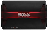 BOSS Audio Systems PF2600 Phantom 2600 Watt, 4 Channel, 2 4 Ohm Stable Class AB, Full Range, Bridgeable, Mosfet Car Amplifier with Remote Subwoofer Control