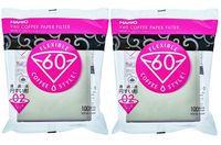 Hario V60 Paper Coffee Filters Size 02, White, Tabbed, 200-count