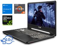 ASUS FX505DD Laptop, 15.6" FHD Display, AMD Ryzen 5 3550H Upto 3.7GHz, 8GB RAM, 256GB NVMe SSD + 1TB HDD, NVIDIA GeForce GTX 1050, HDMI, Wi-Fi, Bluetooth, Windows 10 Pro