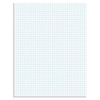 TOPS 33041 Quadrille Pads, 4 Squares/Inch, 8 1/2 x 11, White, 50 Sheets